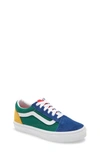 Vans Kids' Old Skool Sneaker In Blue/ Green/ Yellow