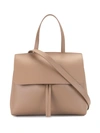 Mansur Gavriel Mini Lady Soft Leather Satchel In Beige