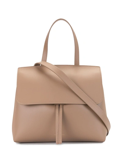 Mansur Gavriel Mini Lady Soft Leather Satchel In Beige