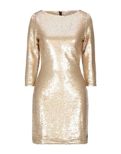 Glamorous Short Dresses In Gold