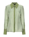 Elisabetta Franchi Silk Shirts & Blouses In Green