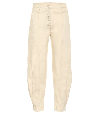 Ulla Johnson Brodie High-rise Tapered Jeans In Cream