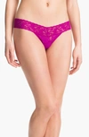 Hanky Panky Low Rise Thong In Vntcn Pink