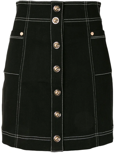 Alice Mccall Rock With You Stitch Detail Skirt In Blue