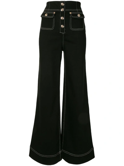 Alice Mccall Rock With You Wide Leg Jeans In Black