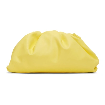 Bottega Veneta Yellow 'the Pouch' Clutch In 7421 Sherbe