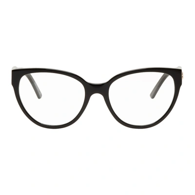 Balenciaga Cat-eye Acetate Glasses In 001 Black