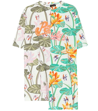 Loewe Paula's Ibiza Oversized Floral Cotton T-shirt In Multicolor