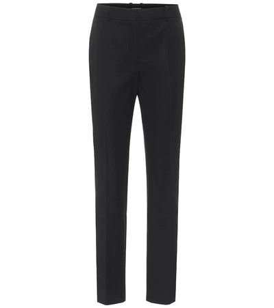 Joseph Toris High-rise Cotton-twill Trousers In Black