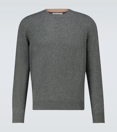 Brunello Cucinelli Cashmere Crewneck Sweater In Grey