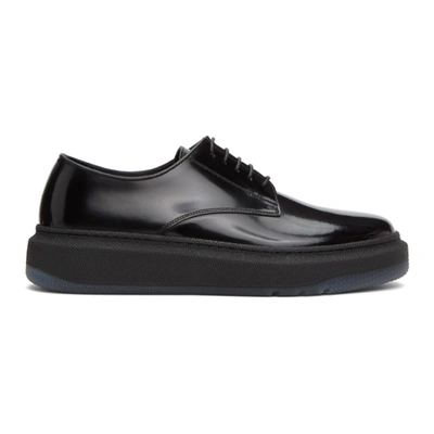 Paul Smith Soane Technical-sole Patent-leather Brogues In Black