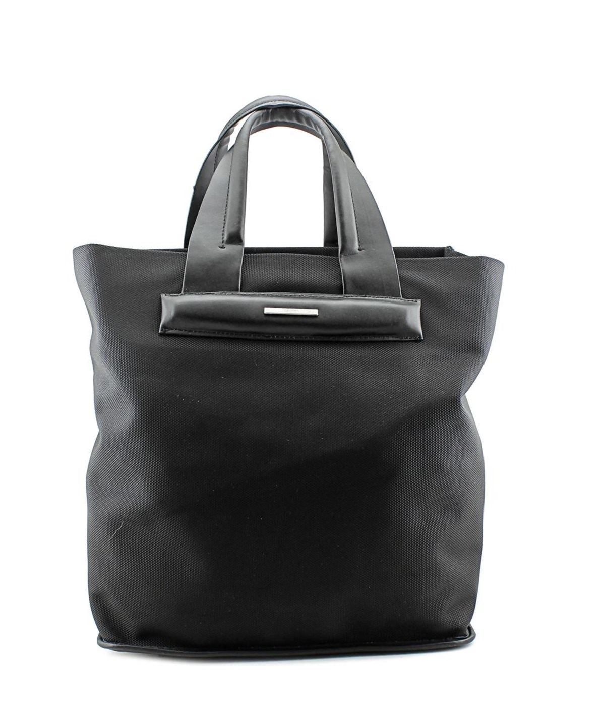 Calvin Klein Collection Vertical Shopping Tote Canvas Tote In Black ...