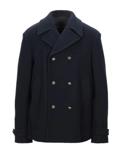 Dolce & Gabbana Coats In Dark Blue