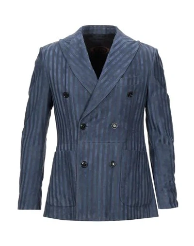 Tod's Suit Jackets In Dark Blue