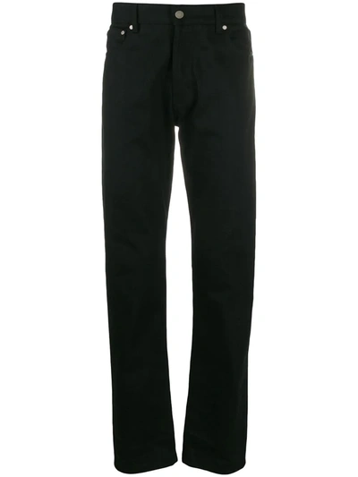 Ami Alexandre Mattiussi Straight-leg Jeans In Black