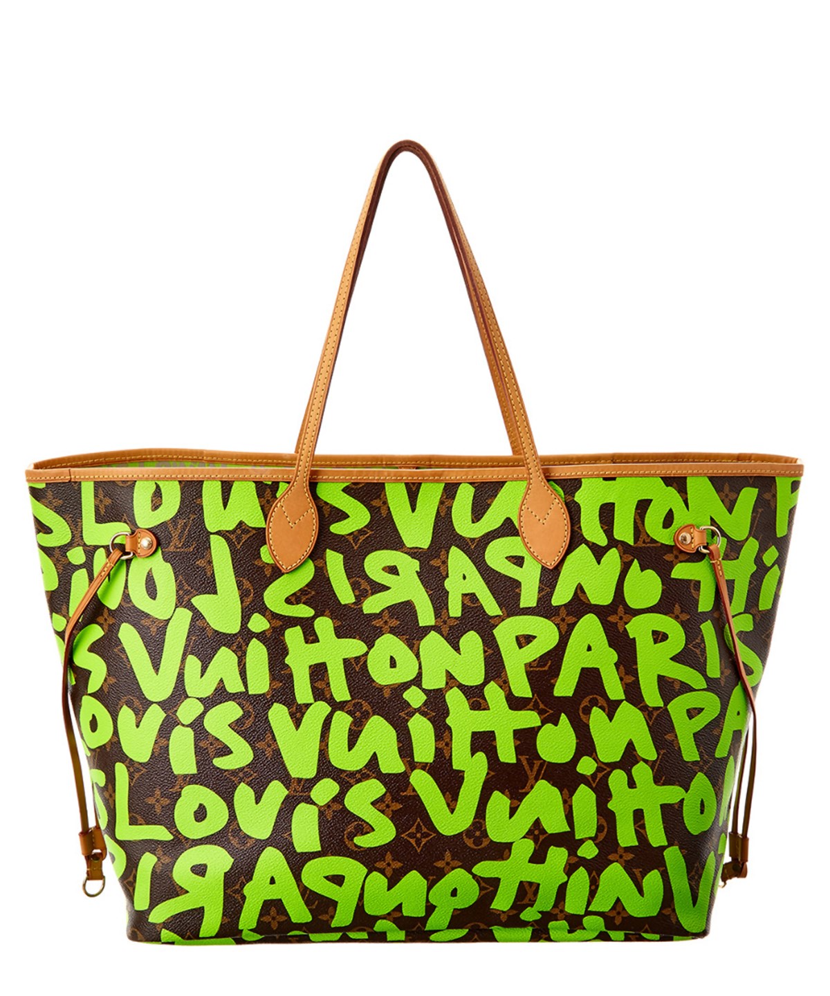 Louis Vuitton Limited Edition Stephen Sprouse Green Graffiti Monogram Canvas Neverfull Gm&#39; In No ...