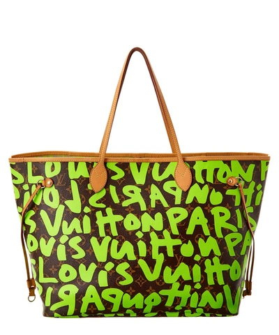 Louis Vuitton Monogram Canvas Lime Green Graffiti Stephen Sprouse