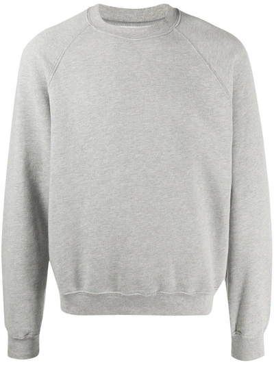 Les Tien Women's Classic Fleece Classic Raglan-sleeve Cotton Sweatshirt In Grey