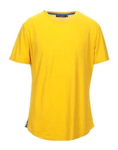 Dolce & Gabbana T-shirts In Yellow