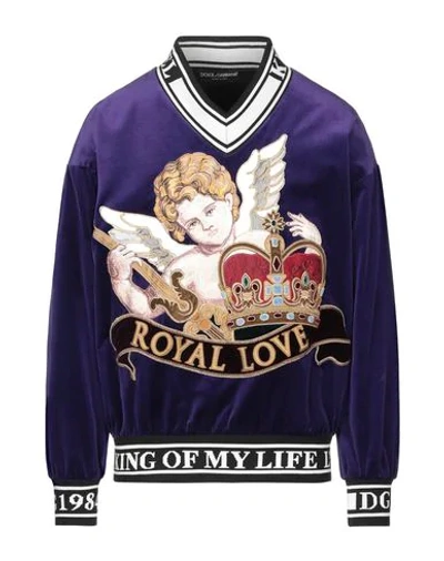 Dolce & Gabbana Sweatshirts In Purple