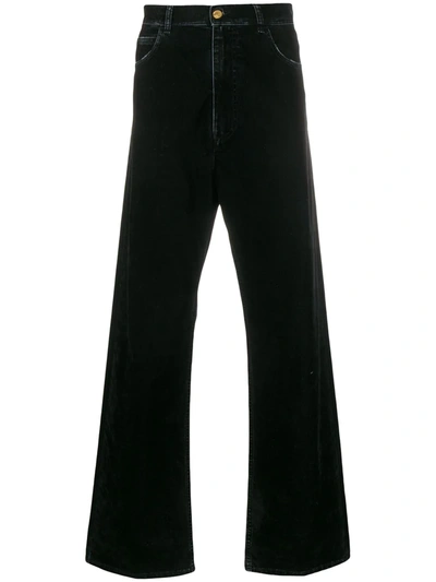 Marni Wide Leg Jeans In Black