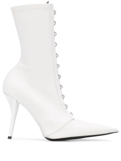 Fenty Corset 105mm Pointed-toe Boots In White