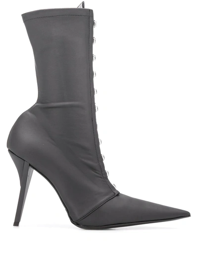 Fenty Corset 105mm Pointed-toe Boots In Black