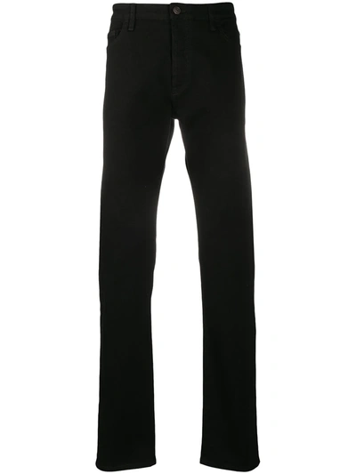 The Row High-waisted Straight Leg Jeans In Black