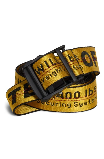 Off-white Classic Industrial Belt In Yellow Black