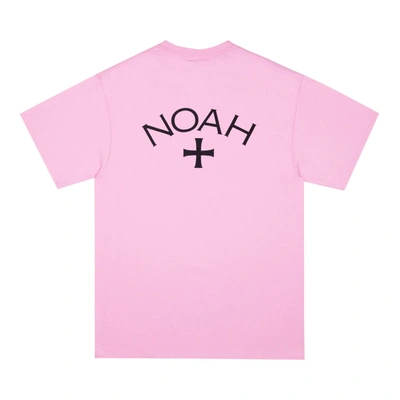 Pre-owned Noah  Summer Core Logo T-shirt Neon Pink