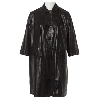 Pre-owned Miu Miu Black Leather Jacket