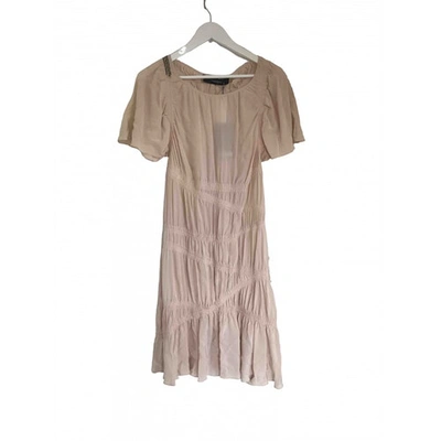 Pre-owned Thakoon Silk Mid-length Dress In Pink