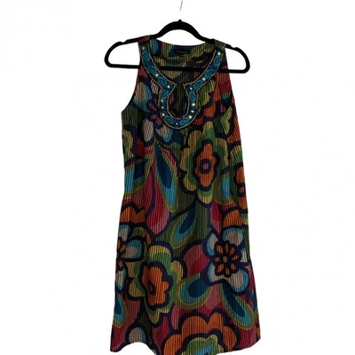Pre-owned Tara Jarmon Mini Dress In Multicolour