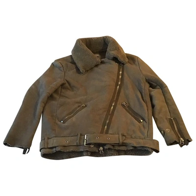 Pre-owned Acne Studios Leather Jacket In Grey