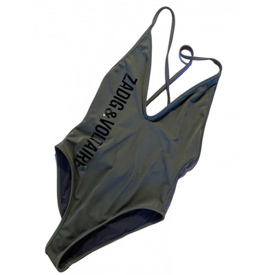 Pre-owned Zadig & Voltaire Spring Summer 2019 Khaki Lycra Swimwear