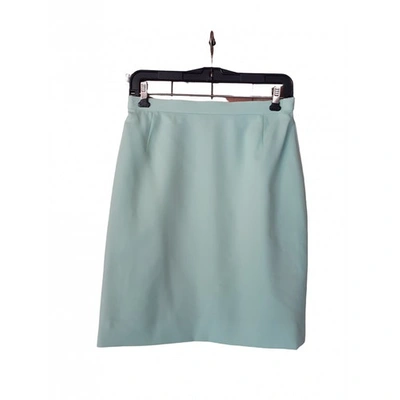 Pre-owned Escada Wool Mid-length Skirt In Green