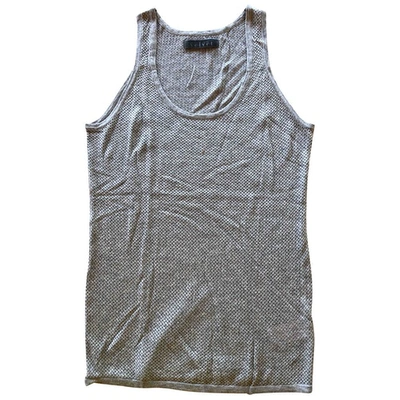 Pre-owned Velvet Vest In Grey