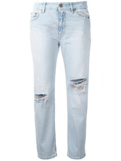 Dondup Distressed Cropped Jeans | ModeSens