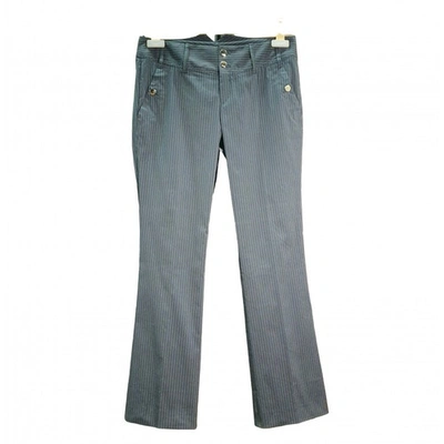 Pre-owned Gucci Straight Trousers In Grey