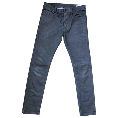 Pre-owned Diesel Black Cotton - Elasthane Jeans