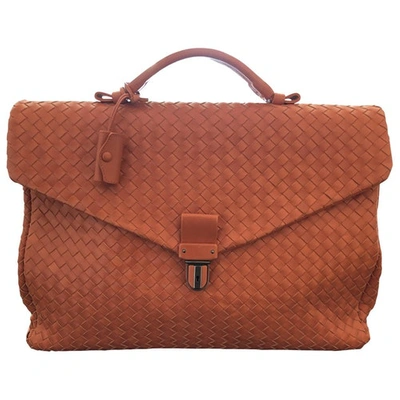 Pre-owned Bottega Veneta Orange Leather Bag