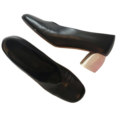 Pre-owned Tibi Leather Heels In Black