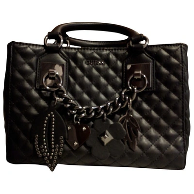 Pre-owned Guess Handbag In Black