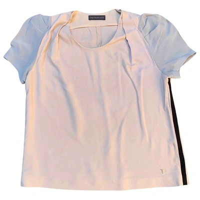 Pre-owned Trussardi Beige Polyester Top