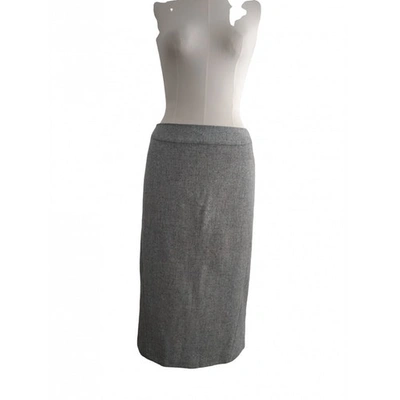Pre-owned Jil Sander Wool Mid-length Skirt In Blue