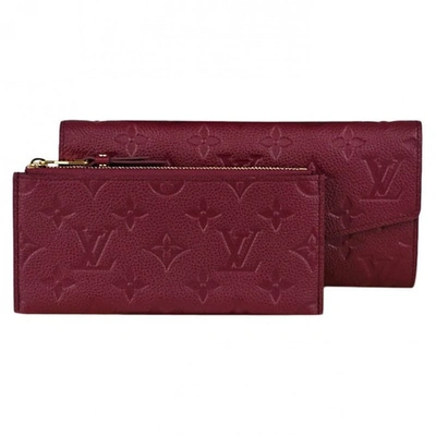 Pre-owned Louis Vuitton Leather Clutch In Purple