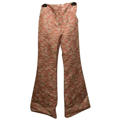Pre-owned Au Jour Le Jour Large Pants In Pink