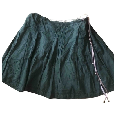 Pre-owned Hugo Boss Mini Skirt In Green