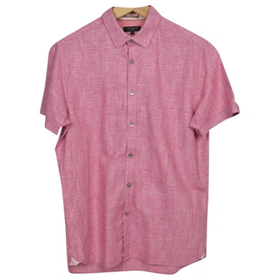 Pre-owned Ted Baker Shirt In Red