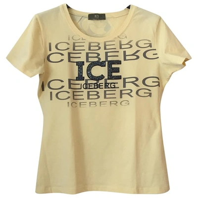 Pre-owned Iceberg Yellow Cotton Top